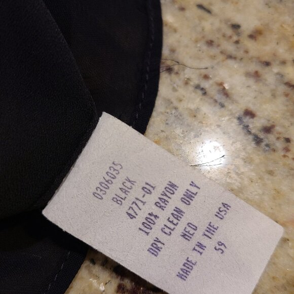 Vtg Kathleen Sommers Rayon Sleeveless Round Neck Tank Top Sz M Layered USA - Picture 7 of 12